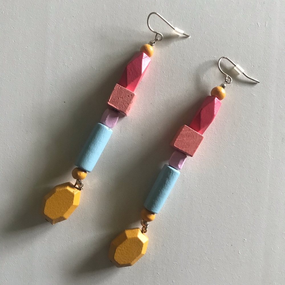 Geometric Block Earrings